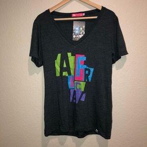 Me to We | Africa Dark Grey V-neck T-shirt | L